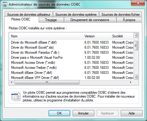 TÉLÉCHARGER PILOTE ODBC MICROSOFT ACCESS DRIVER DRIVER MICROSOFT PILOTE TÉLÉCHARGER ODBC ACCESS
